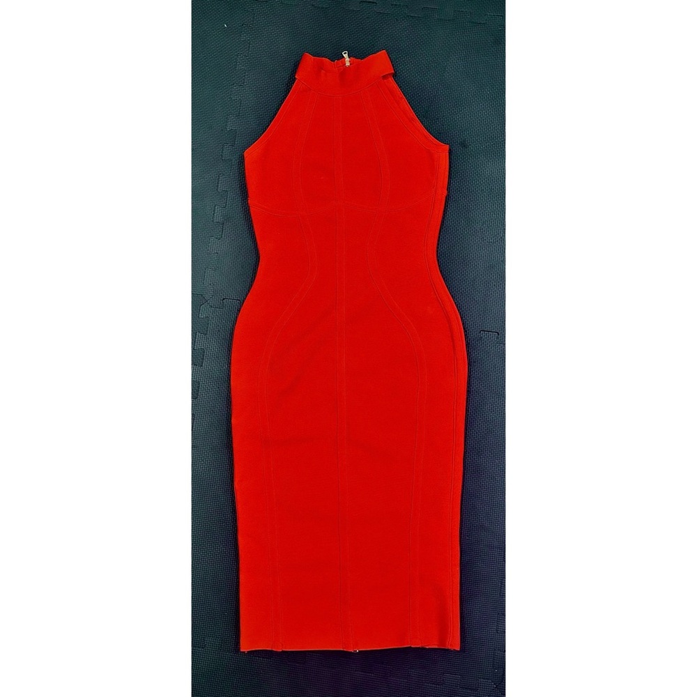 Bodycon Red Sleeveless Dress